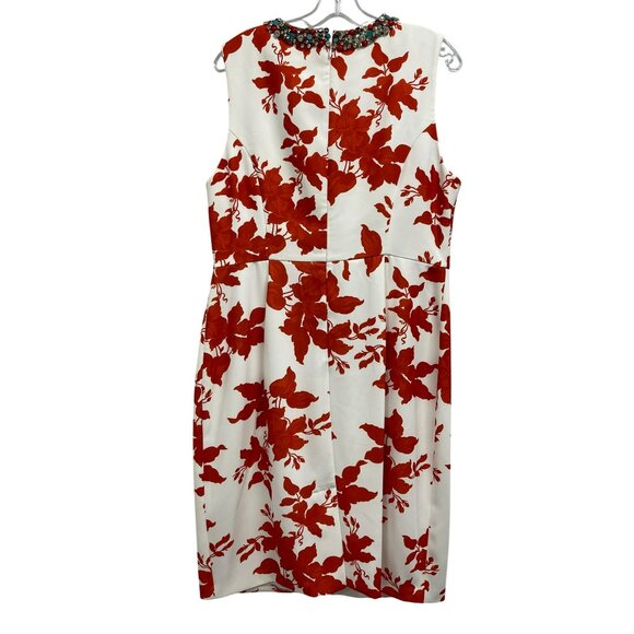 SACHIN + BABI $595 Sz 14 Embellished Neck Anna Floral Midi Dress - Picture 7 of 7